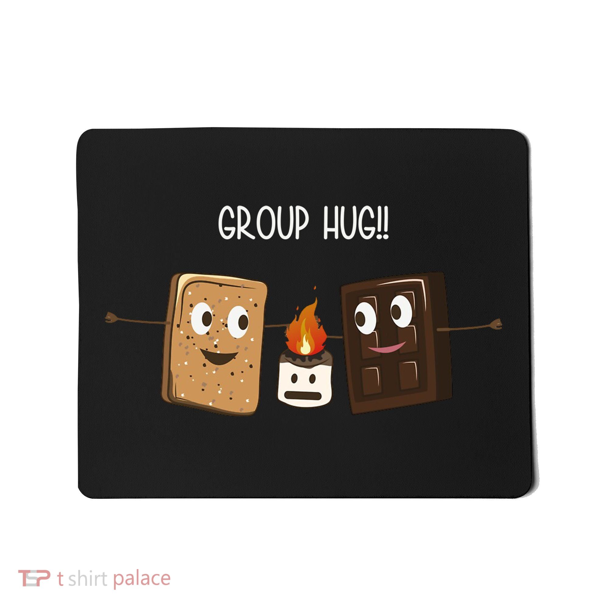 Group Hug Funny Smores Camping Roasting Outdoor Mousepad