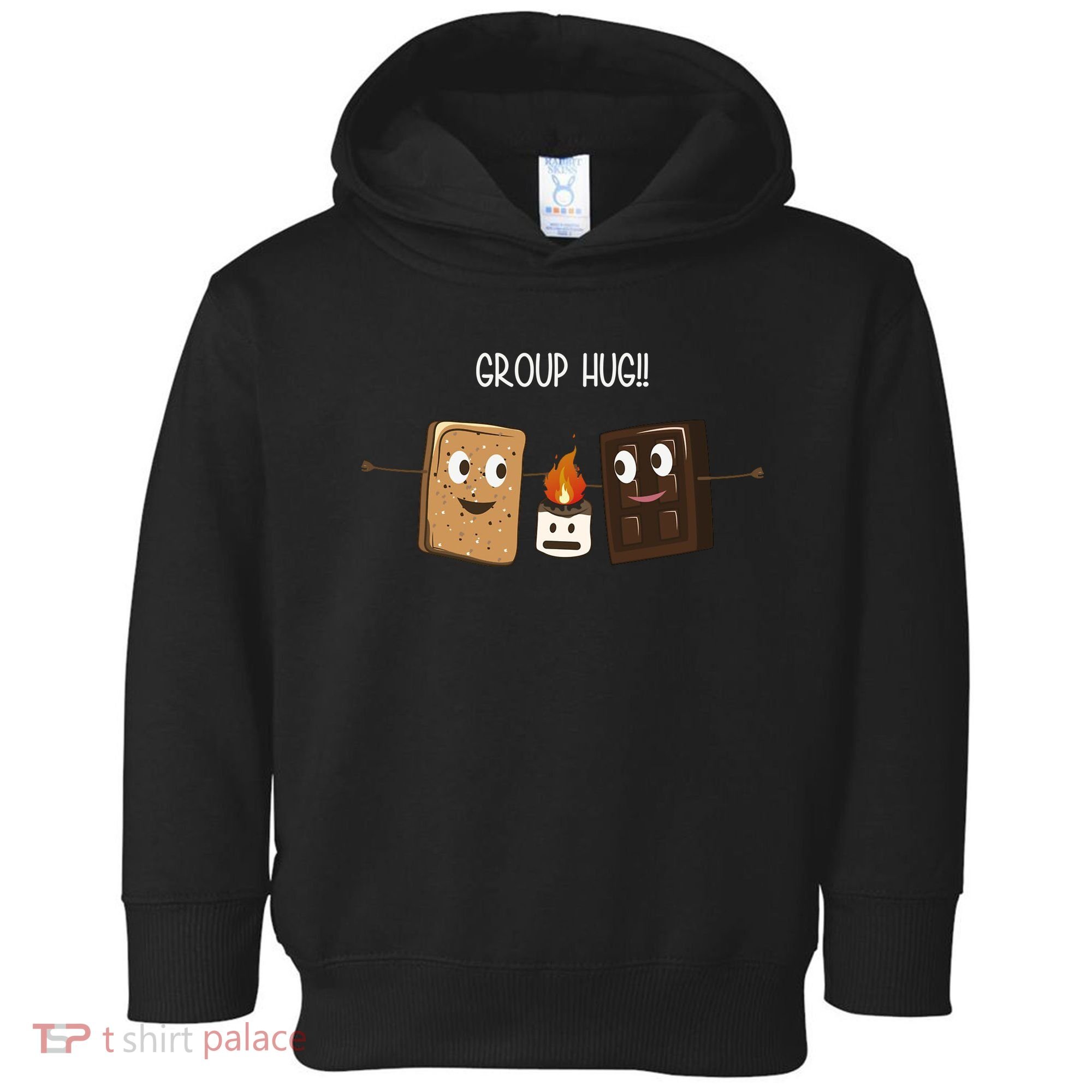 Group Hug Funny Smores Camping Roasting Outdoor Toddler Hoodie