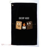 Group Hug Funny Smores Camping Roasting Outdoor Golf Towel thumb 0