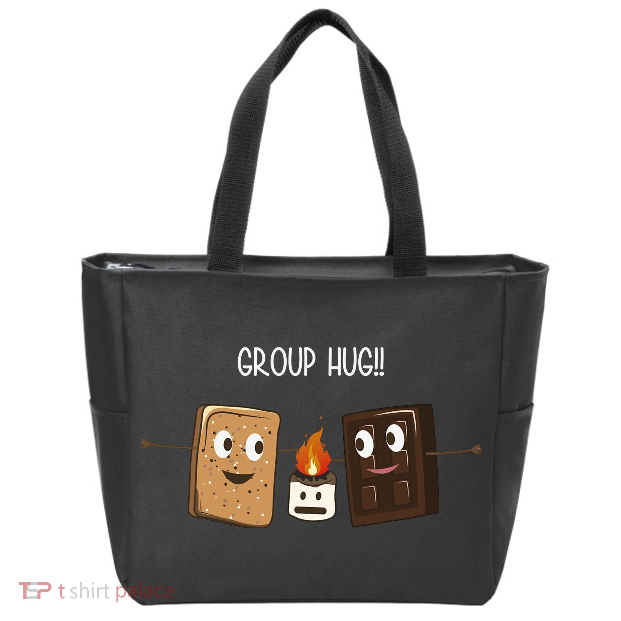 Group Hug Funny Smores Camping Roasting Outdoor Tote Bag