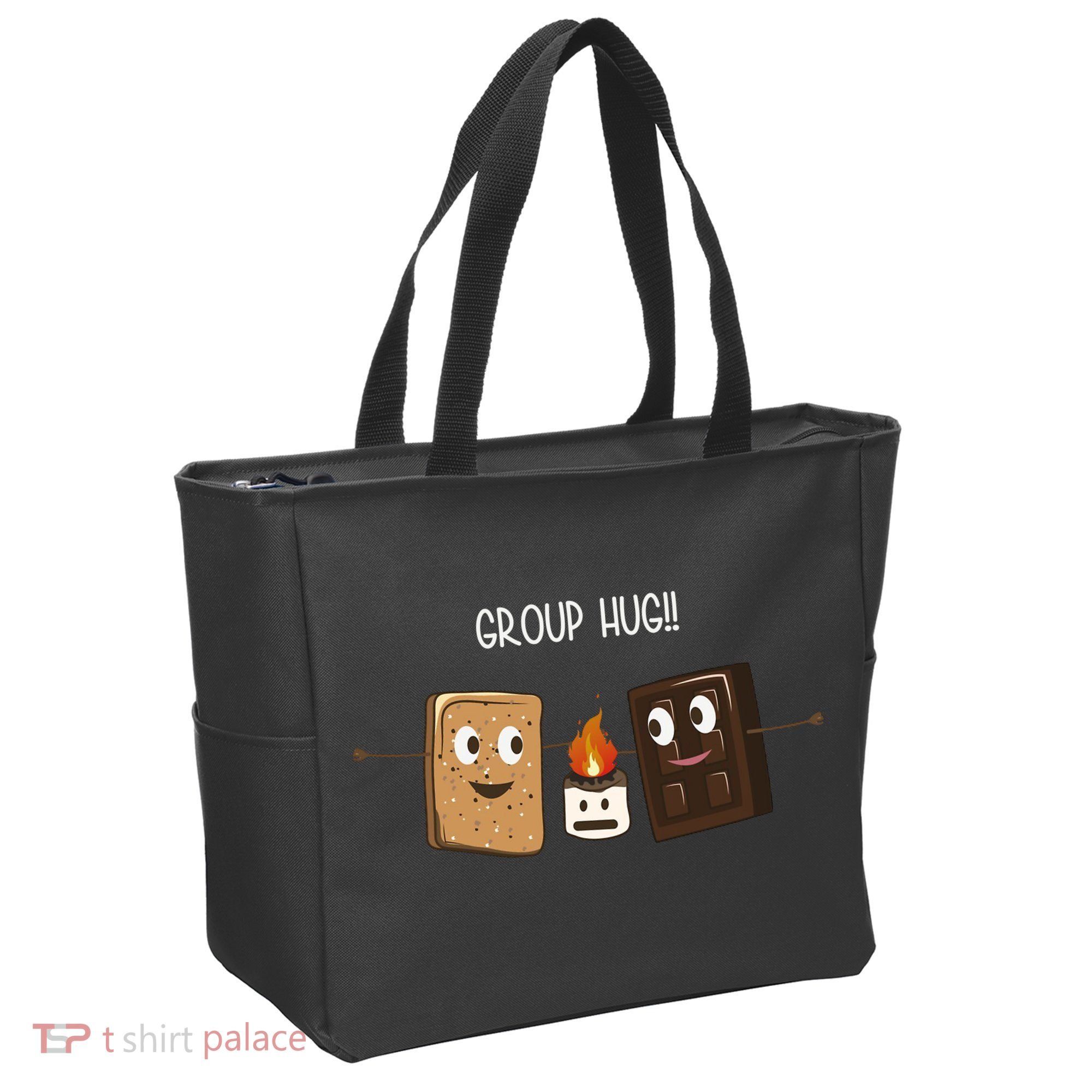 Group Hug Funny Smores Camping Roasting Outdoor Tote Bag