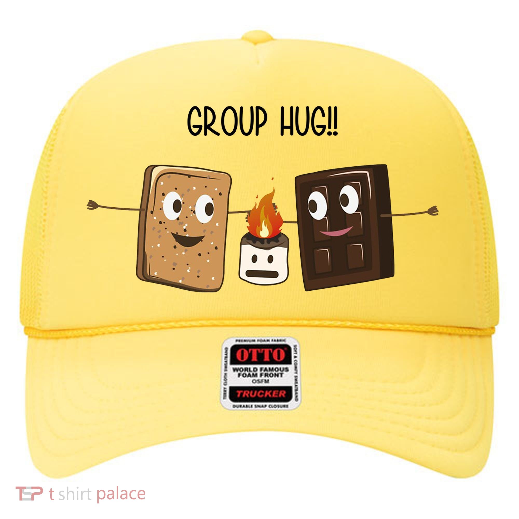 Group Hug Funny Smores Camping Roasting Outdoor Hat