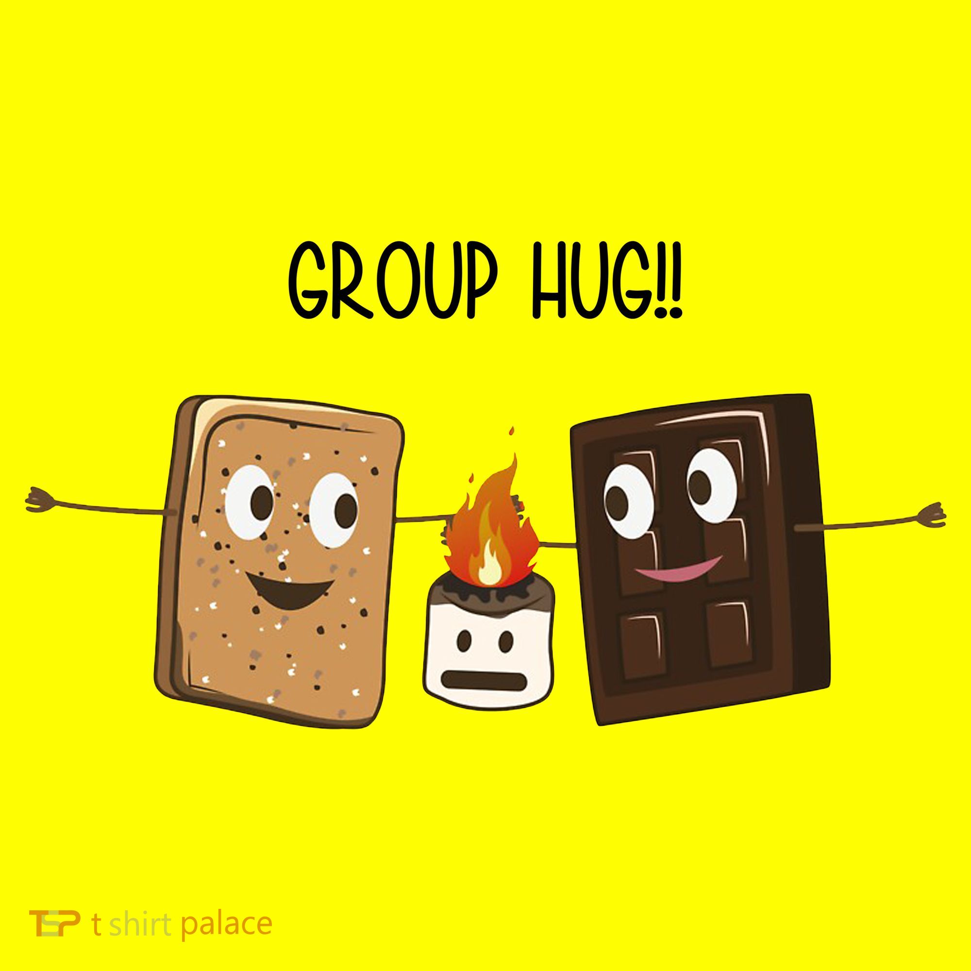 Group Hug Funny Smores Camping Roasting Outdoor Toddler T-Shirt