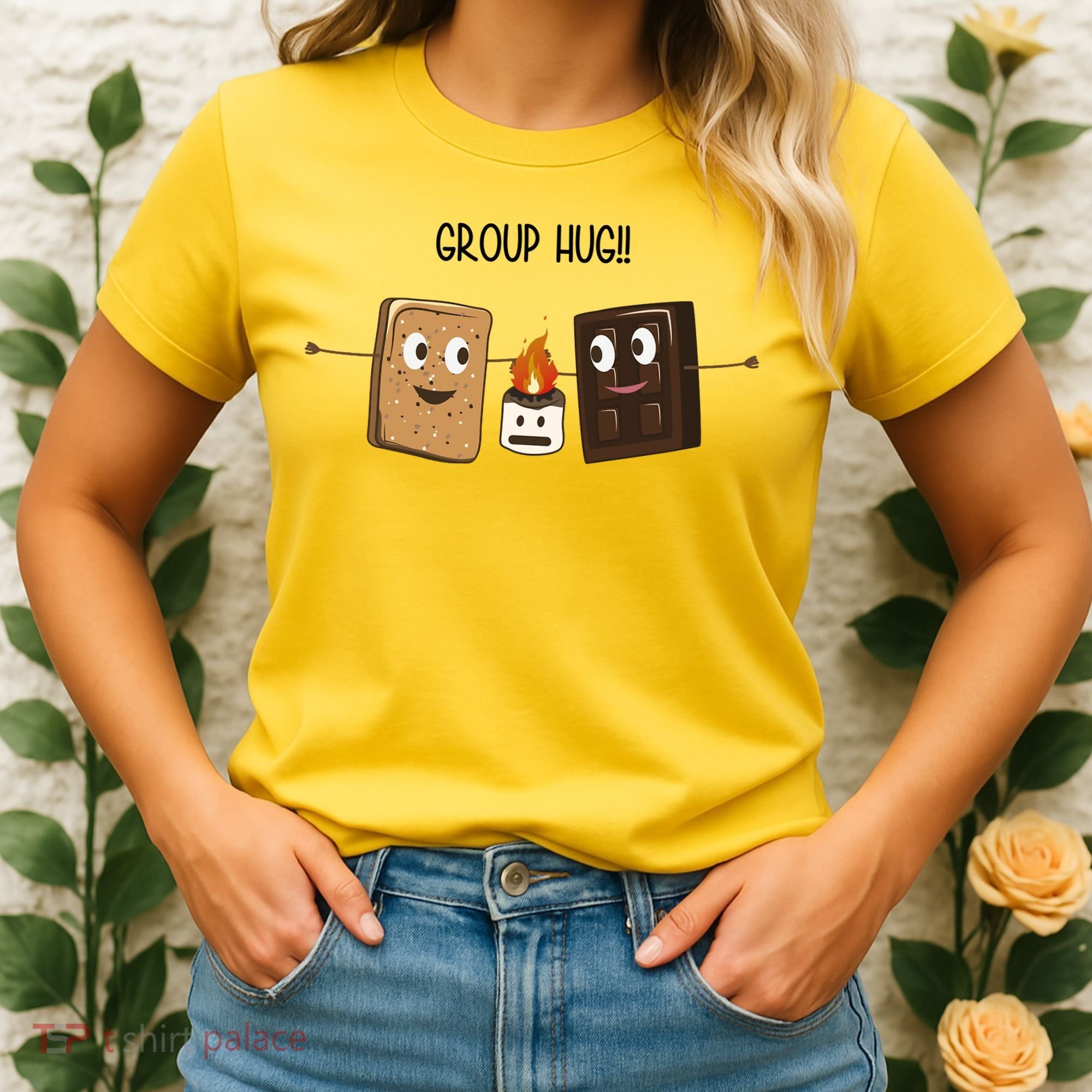 Group Hug Funny Smores Camping Roasting Outdoor Women's T-Shirt