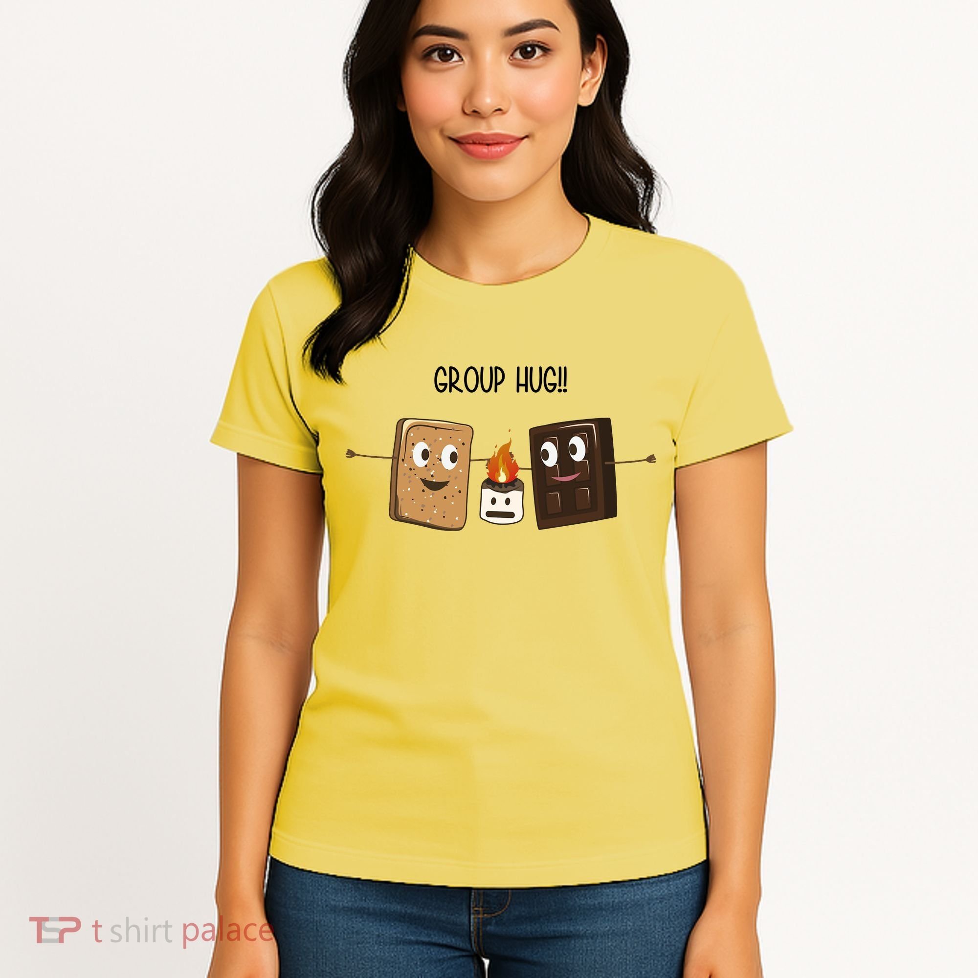 Group Hug Funny Smores Camping Roasting Outdoor Women's T-Shirt