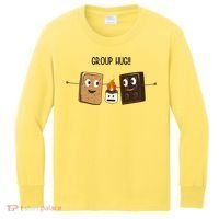 Group Hug Funny Smores Camping Roasting Outdoor Kids Long Sleeve Shirt thumb 0