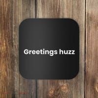 Greetings Huzz Funny Gen Z Gen Alpha Slang Meme Gift Coaster thumb 0