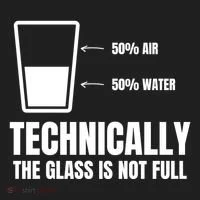 Glass Half Full Funny Technically Not Empty Sarcastic Women's Sweatshirt thumb 2