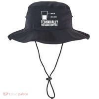 Glass Half Full Funny Technically Not Empty Sarcastic Bucket Hat thumb 0