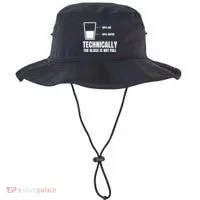 Glass Half Full Funny Technically Not Empty Sarcastic Bucket Hat thumb 0