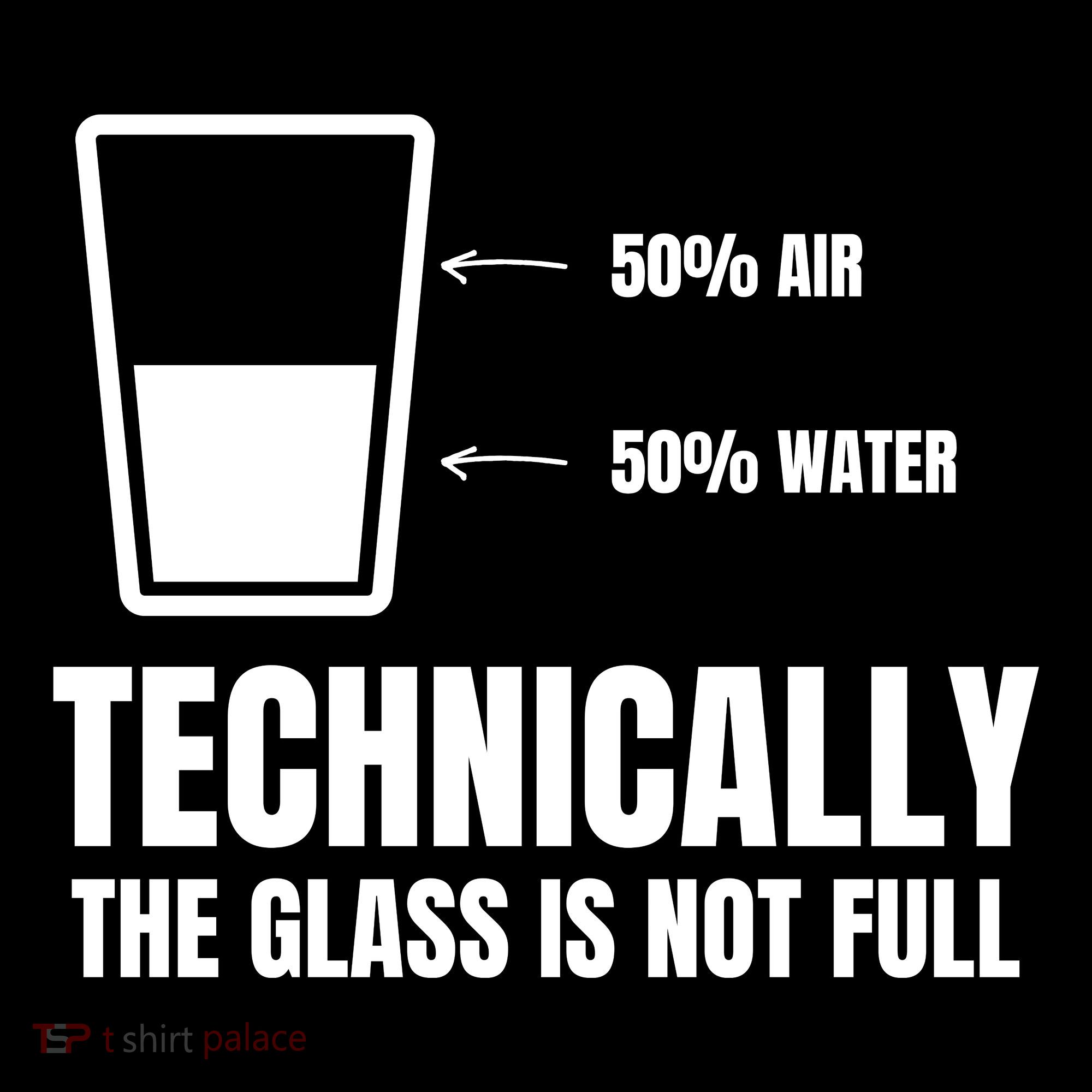 Glass Half Full Funny Technically Not Empty Sarcastic Bucket Hat