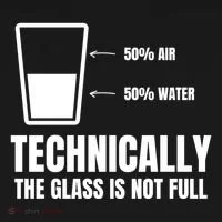 Glass Half Full Funny Technically Not Empty Sarcastic Bucket Hat thumb 4