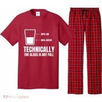 Glass Half Full Funny Technically Not Empty Sarcastic Pajama Set thumb 0