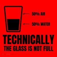 Glass Half Full Funny Technically Not Empty Sarcastic Santa Hat thumb 1