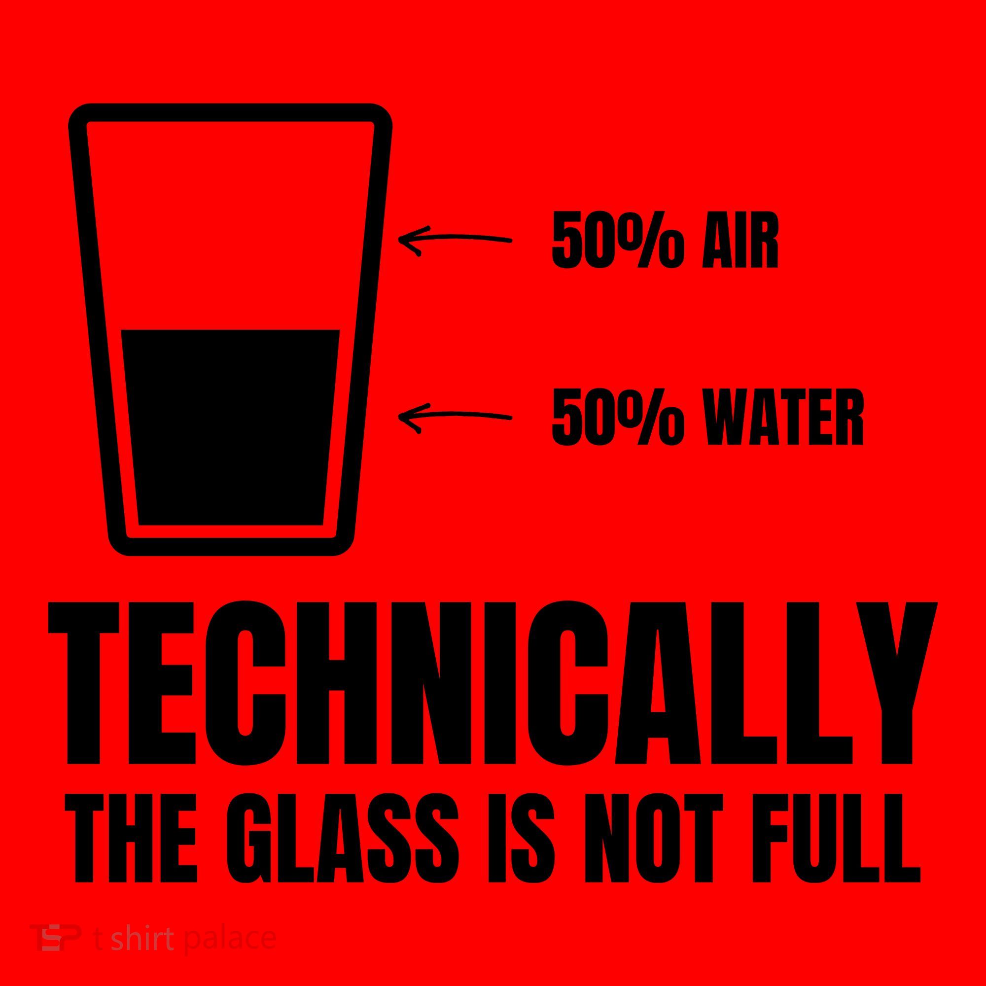 Glass Half Full Funny Technically Not Empty Sarcastic Santa Hat