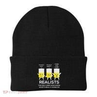 Glass Half Full Half Empty Funny Realists Philosophy Beanie thumb 0