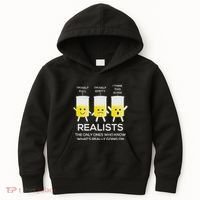 Glass Half Full Half Empty Funny Realists Philosophy Kids Hoodie thumb 0