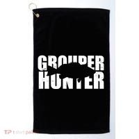 Grouper Hunter Fish Golf Towel thumb 0