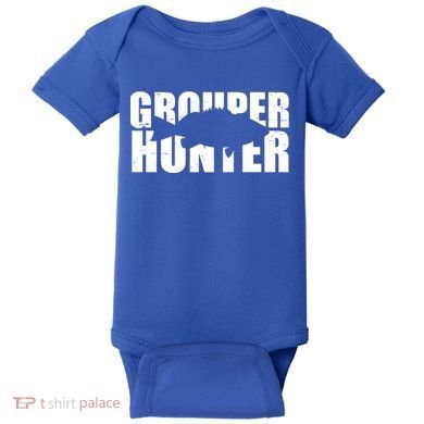 Grouper Hunter Fish Baby Bodysuit
