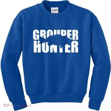 Grouper Hunter Fish Kids Sweatshirt