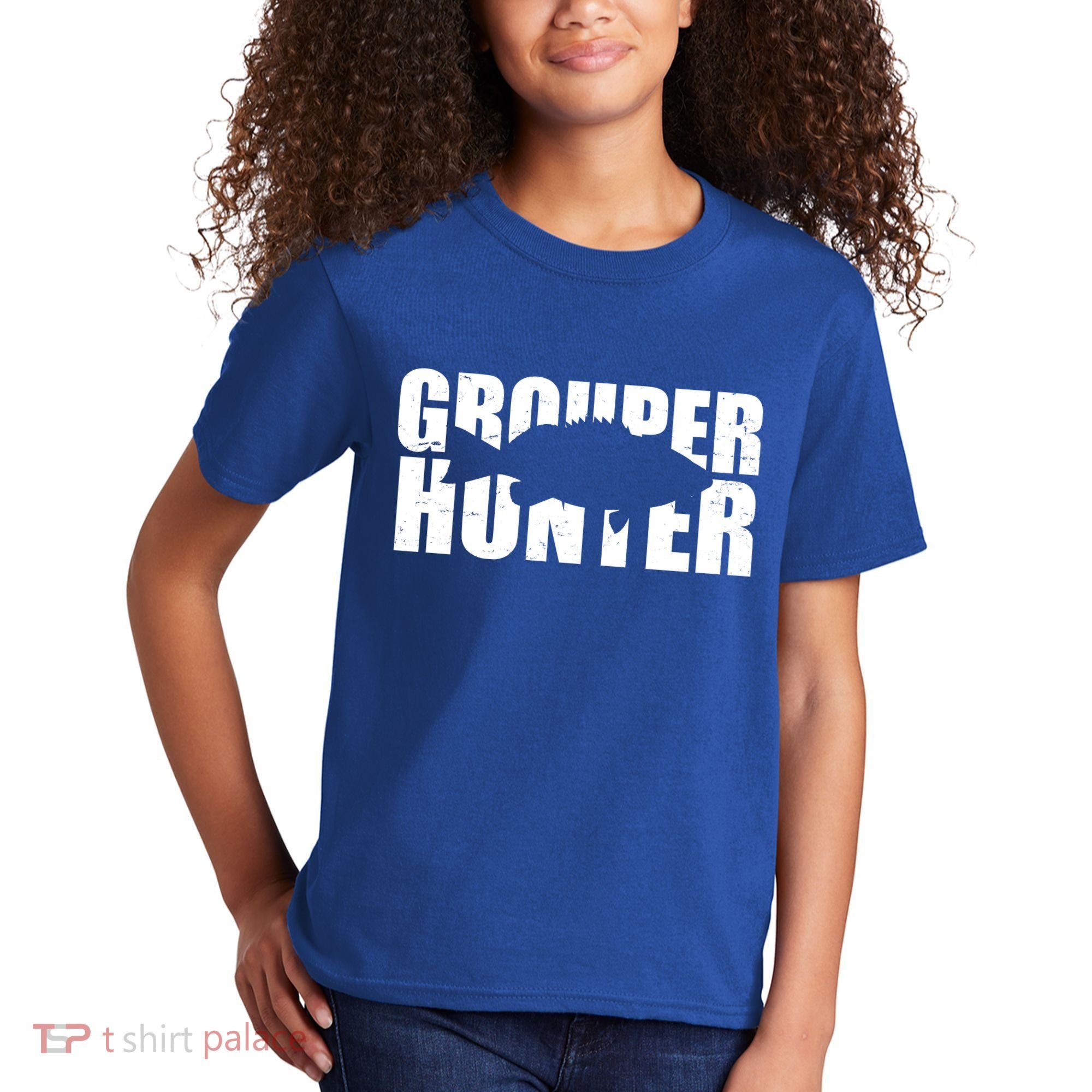 Grouper Hunter Fish Kids T-Shirt