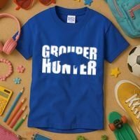 Grouper Hunter Fish Kids T-Shirt thumb 3