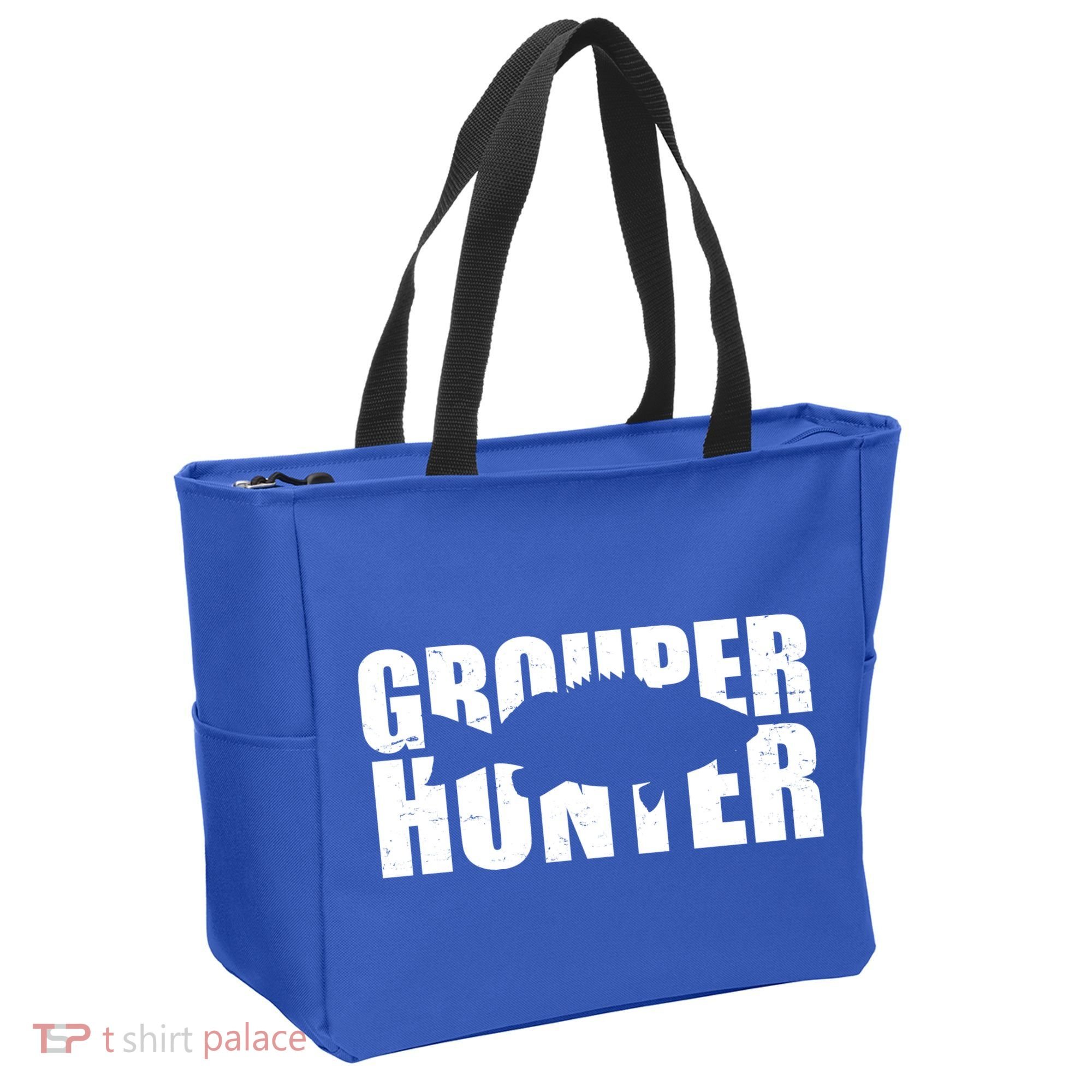 Grouper Hunter Fish Tote Bag