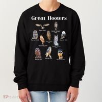 Great Hooter Funny Owl Lover Birding Birdwatcher Dad Joke Women's Sweatshirt thumb 0