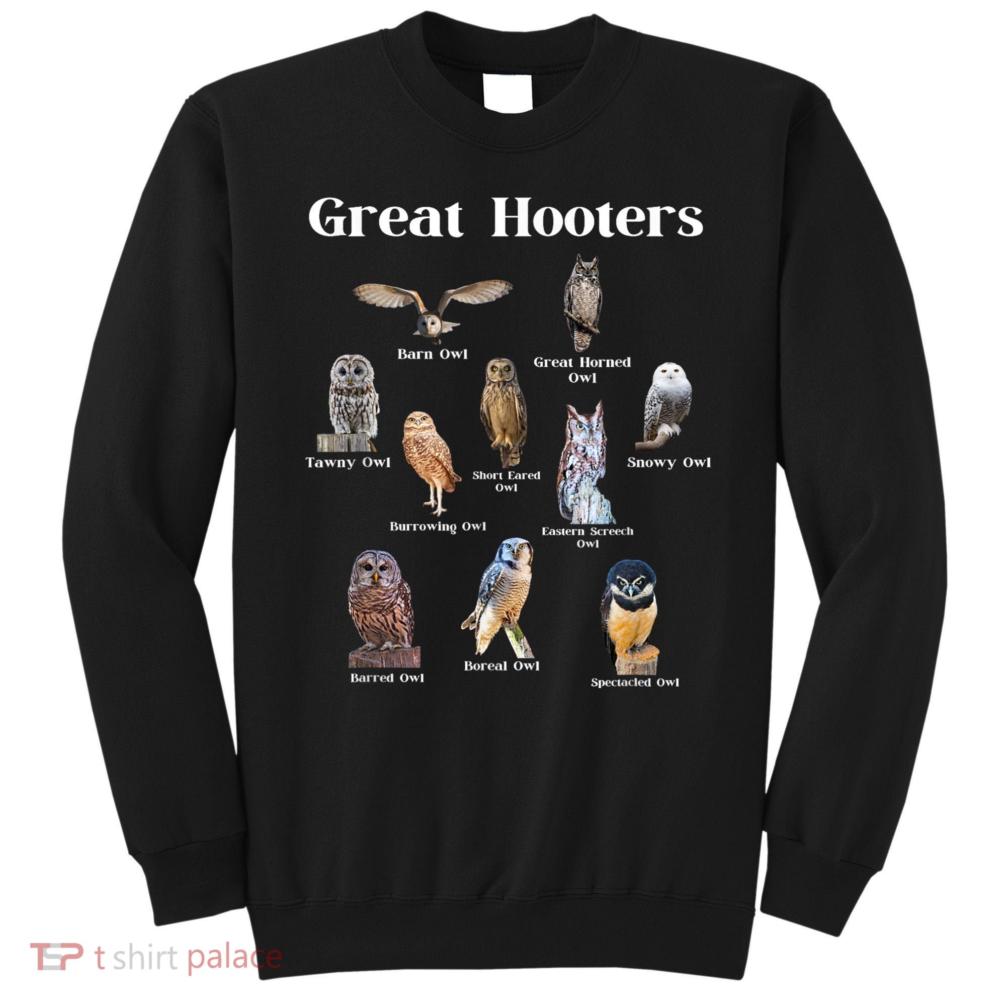 Great Hooter Funny Owl Lover Birding Birdwatcher Dad Joke Sweatshirt