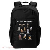 Great Hooter Funny Owl Lover Birding Birdwatcher Dad Joke Backpack thumb 0
