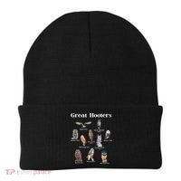 Great Hooter Funny Owl Lover Birding Birdwatcher Dad Joke Beanie thumb 0