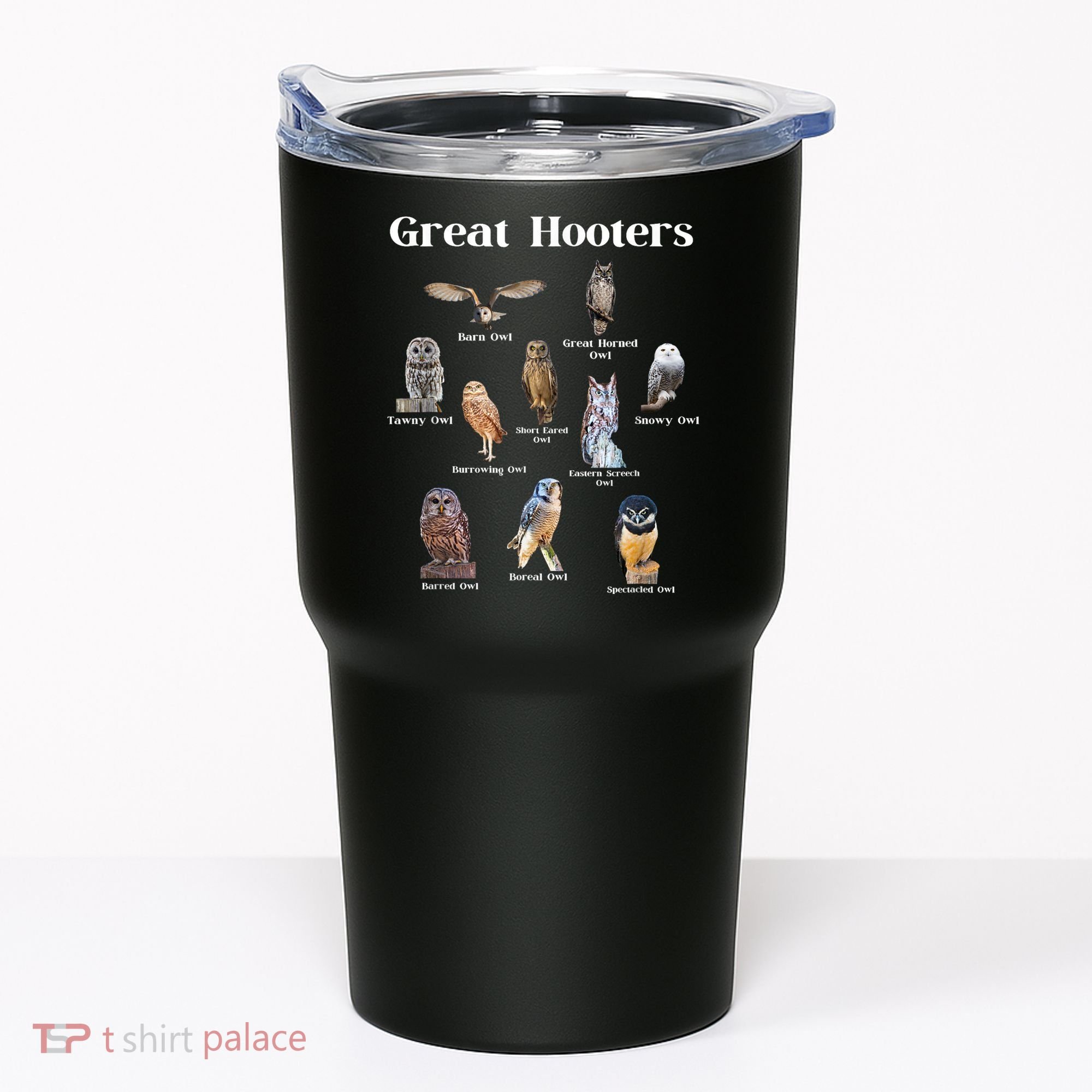 Great Hooter Funny Owl Lover Birding Birdwatcher Dad Joke Tumbler
