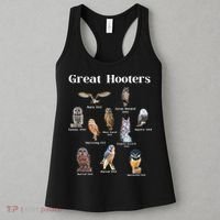 Great Hooter Funny Owl Lover Birding Birdwatcher Dad Joke Women's Tank Top thumb 3