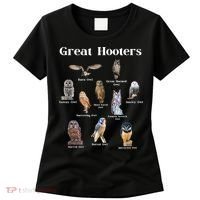 Great Hooter Funny Owl Lover Birding Birdwatcher Dad Joke Women's T-Shirt thumb 0