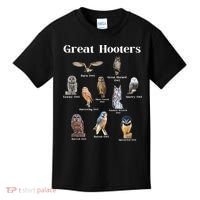 Great Hooter Funny Owl Lover Birding Birdwatcher Dad Joke Kids T-Shirt thumb 0