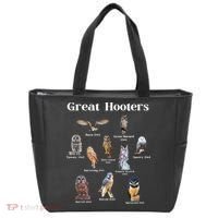 Great Hooter Funny Owl Lover Birding Birdwatcher Dad Joke Tote Bag thumb 0
