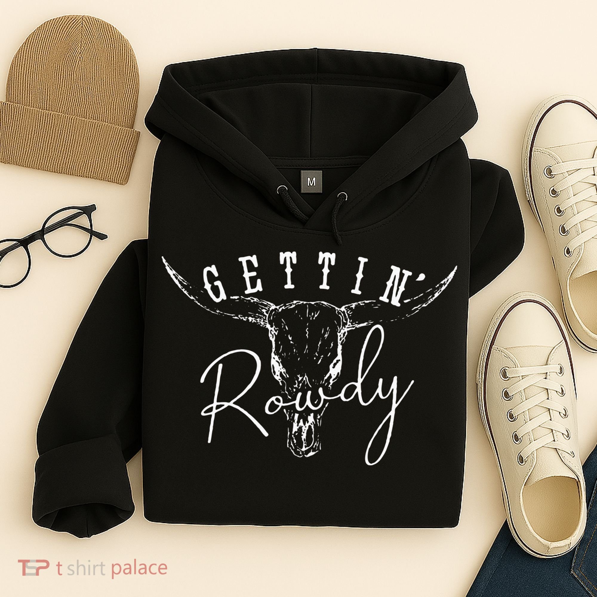 Gettin Hitched Gettin Rowdy Western Bachelorette Party Hoodie