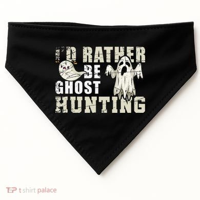 Ghost Hunter Gift Boo Spooky Halloween USA-Made Doggie Bandana