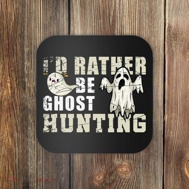 Ghost Hunter Gift Boo Spooky Halloween Coaster