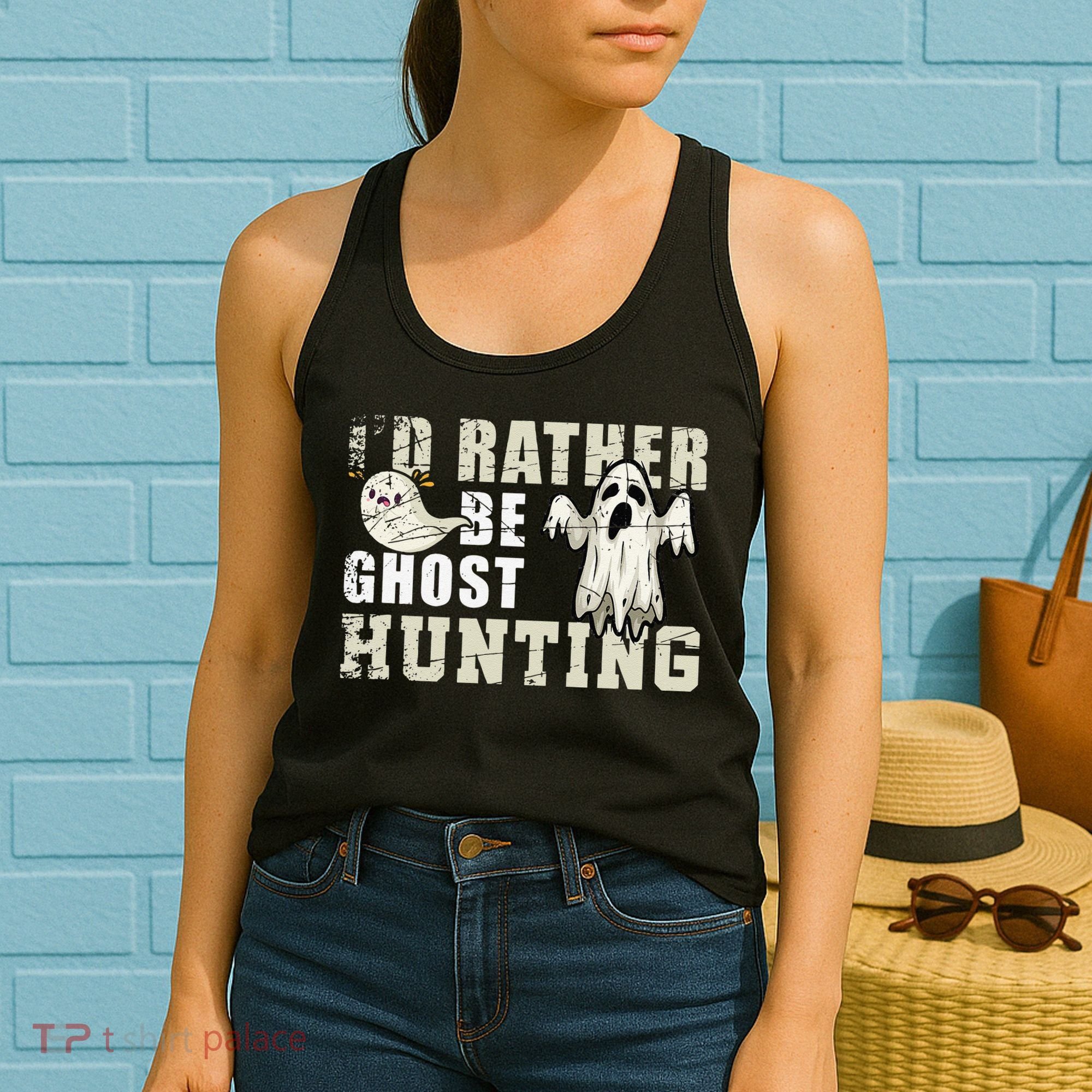 Ghost Hunter Gift Boo Spooky Halloween Women's Tank Top