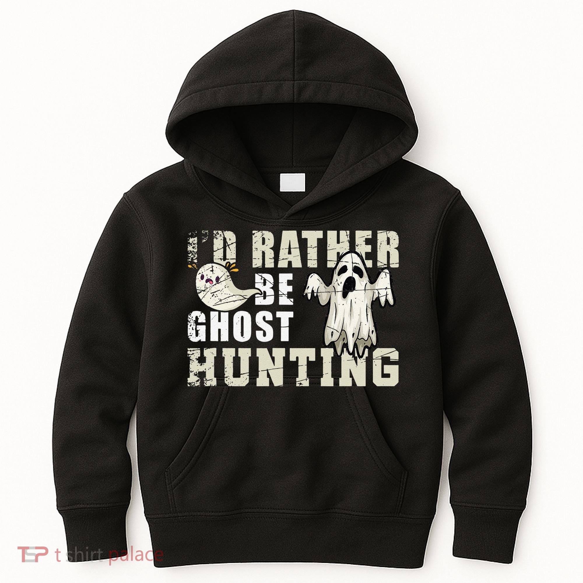 Ghost Hunter Gift Boo Spooky Halloween Kids Hoodie
