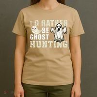 Ghost Hunter Gift Boo Spooky Halloween T-Shirt thumb 4