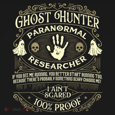 Ghost Hunter Ghost Hunting Halloween Paranormal Activity Flat Bill Trucker Hat