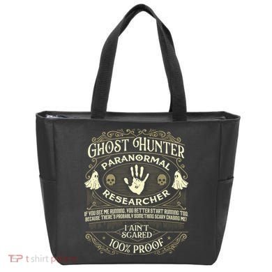 Ghost Hunter Ghost Hunting Halloween Paranormal Activity Tote Bag