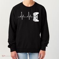 Gamer Heartbeat Great Gift Video Game Lover Funny Gift Funny Gift Women's Sweatshirt thumb 0