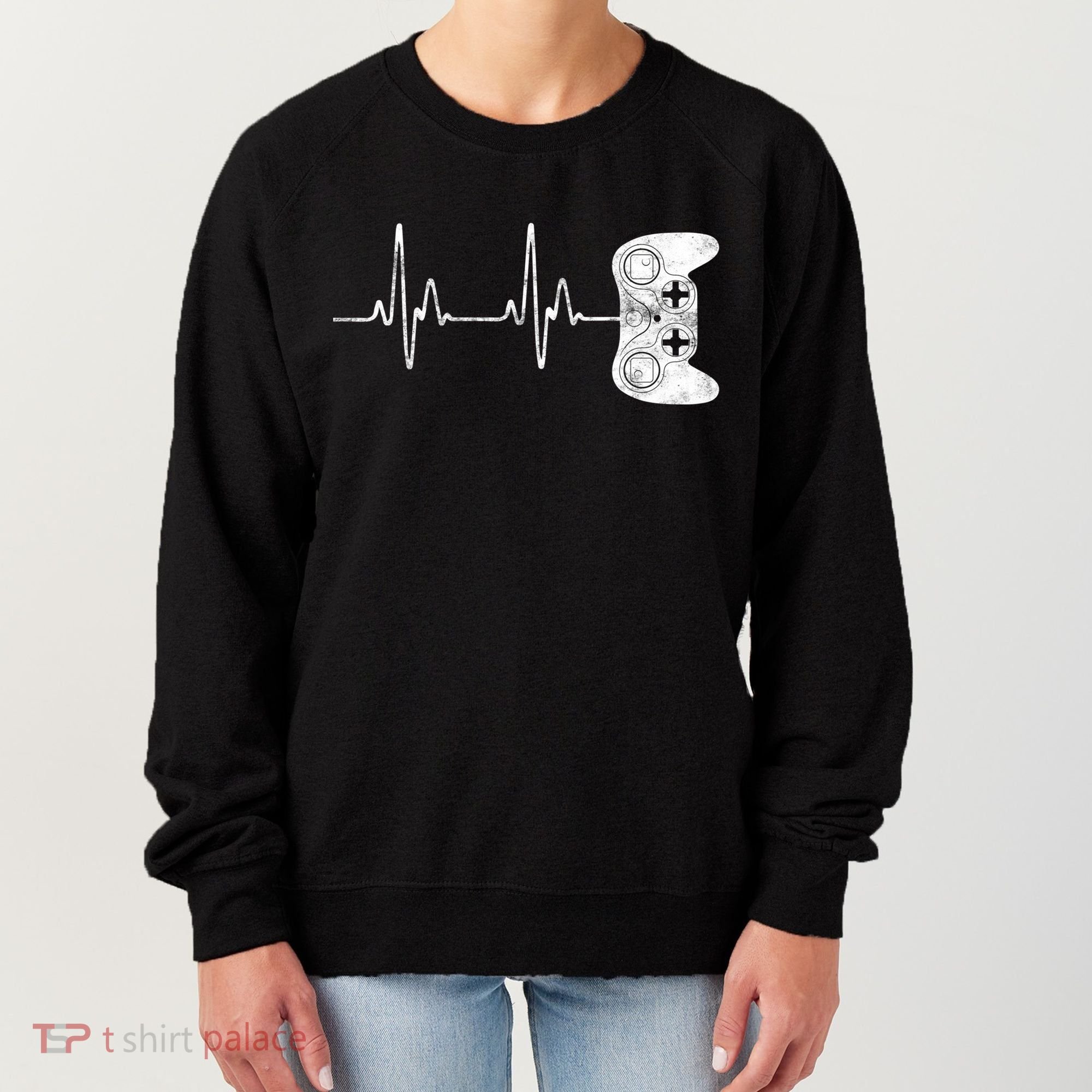 Gamer Heartbeat Great Gift Video Game Lover Funny Gift Funny Gift Women's Sweatshirt
