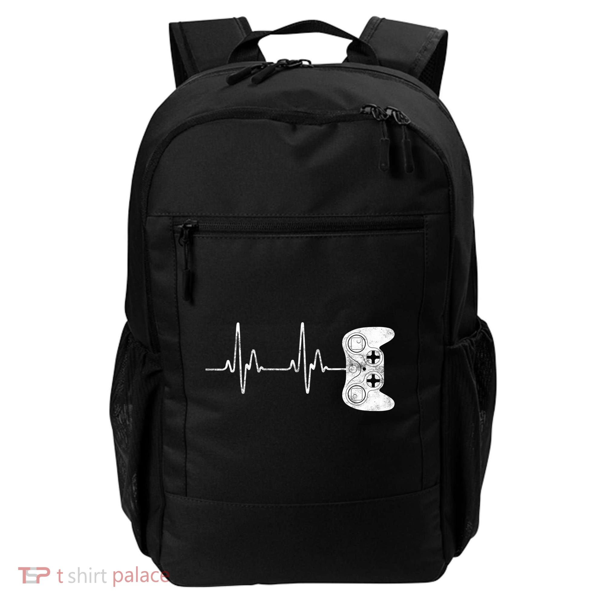 Gamer Heartbeat Great Gift Video Game Lover Funny Gift Funny Gift Backpack