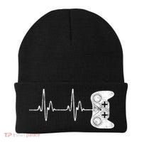 Gamer Heartbeat Great Gift Video Game Lover Funny Gift Funny Gift Beanie thumb 0