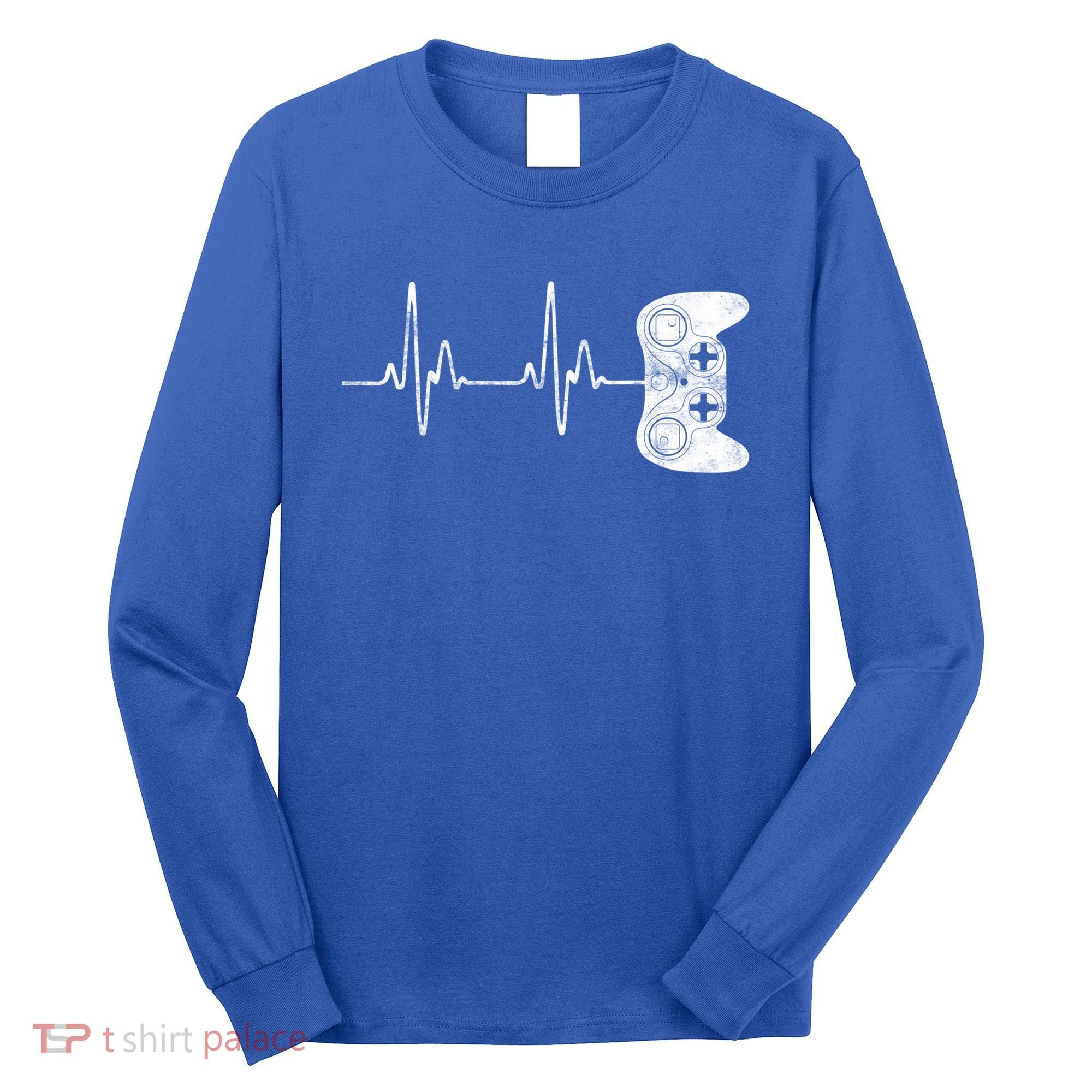 Gamer Heartbeat Great Gift Video Game Lover Funny Gift Funny Gift Long Sleeve Shirt