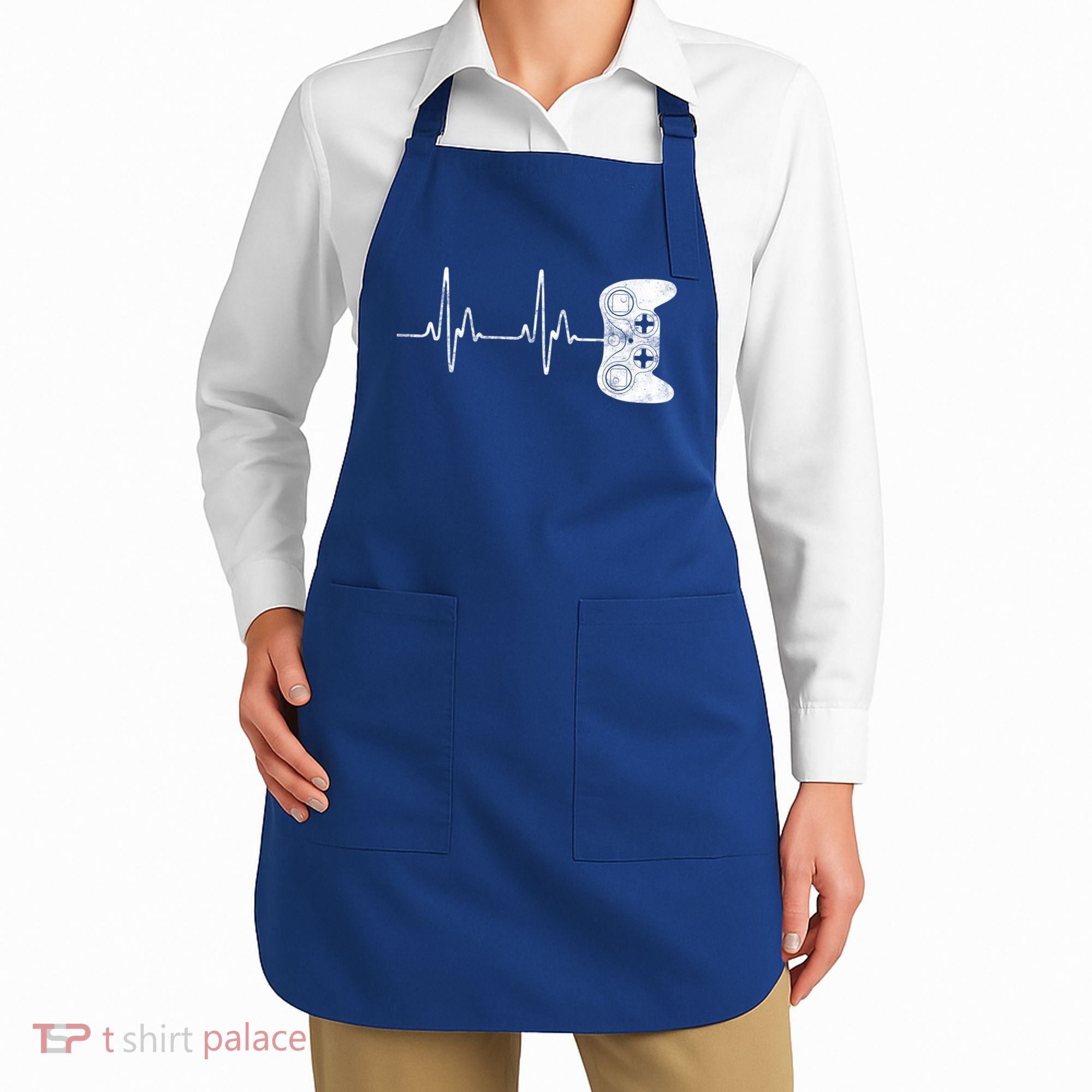 Gamer Heartbeat Great Gift Video Game Lover Funny Gift Funny Gift Apron